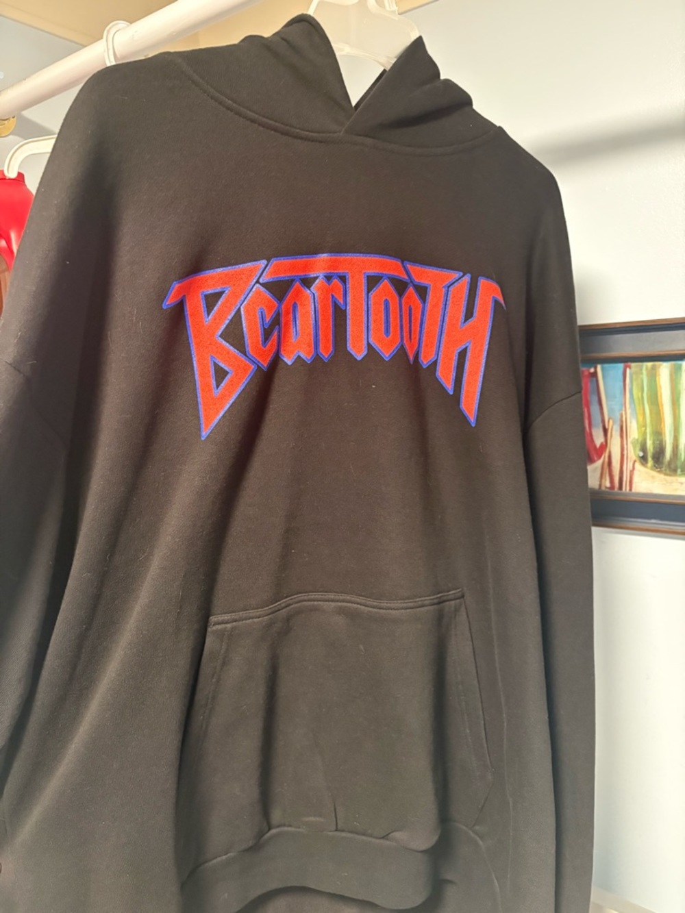 Black Graphic Hoodie - Men